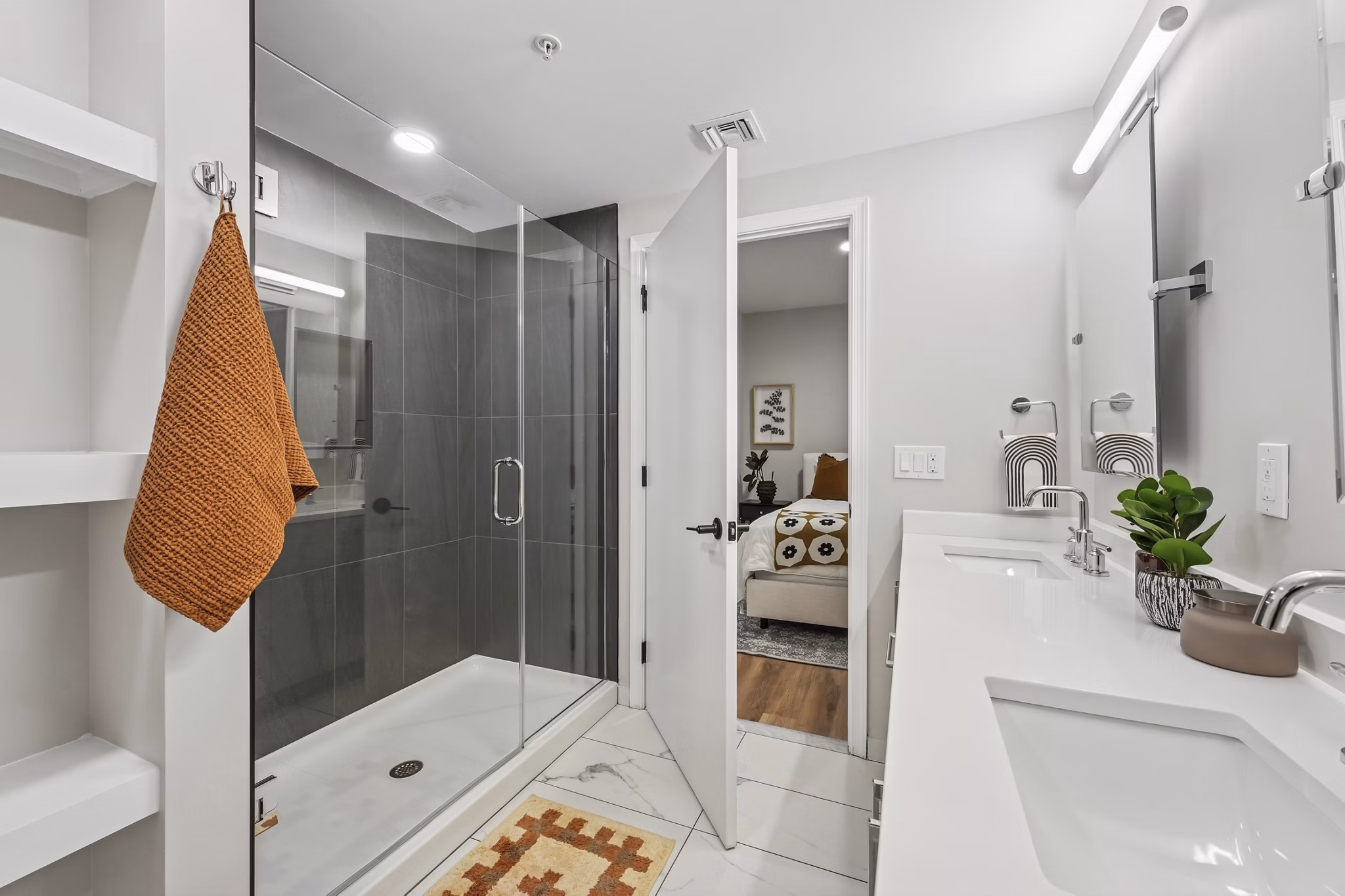 bathroom at Fitzroy Apartments