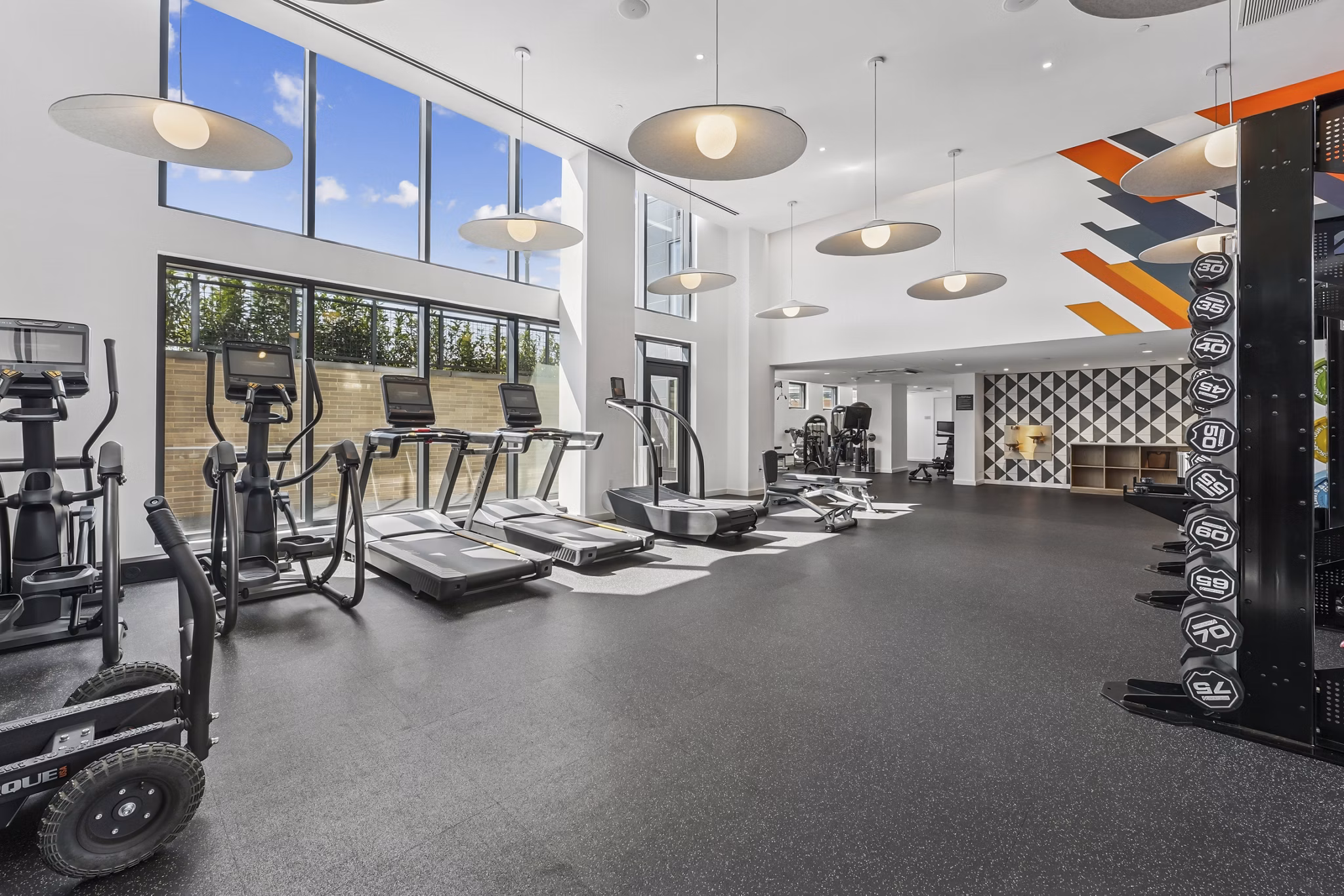 fitness center at Fitzroy Apartments