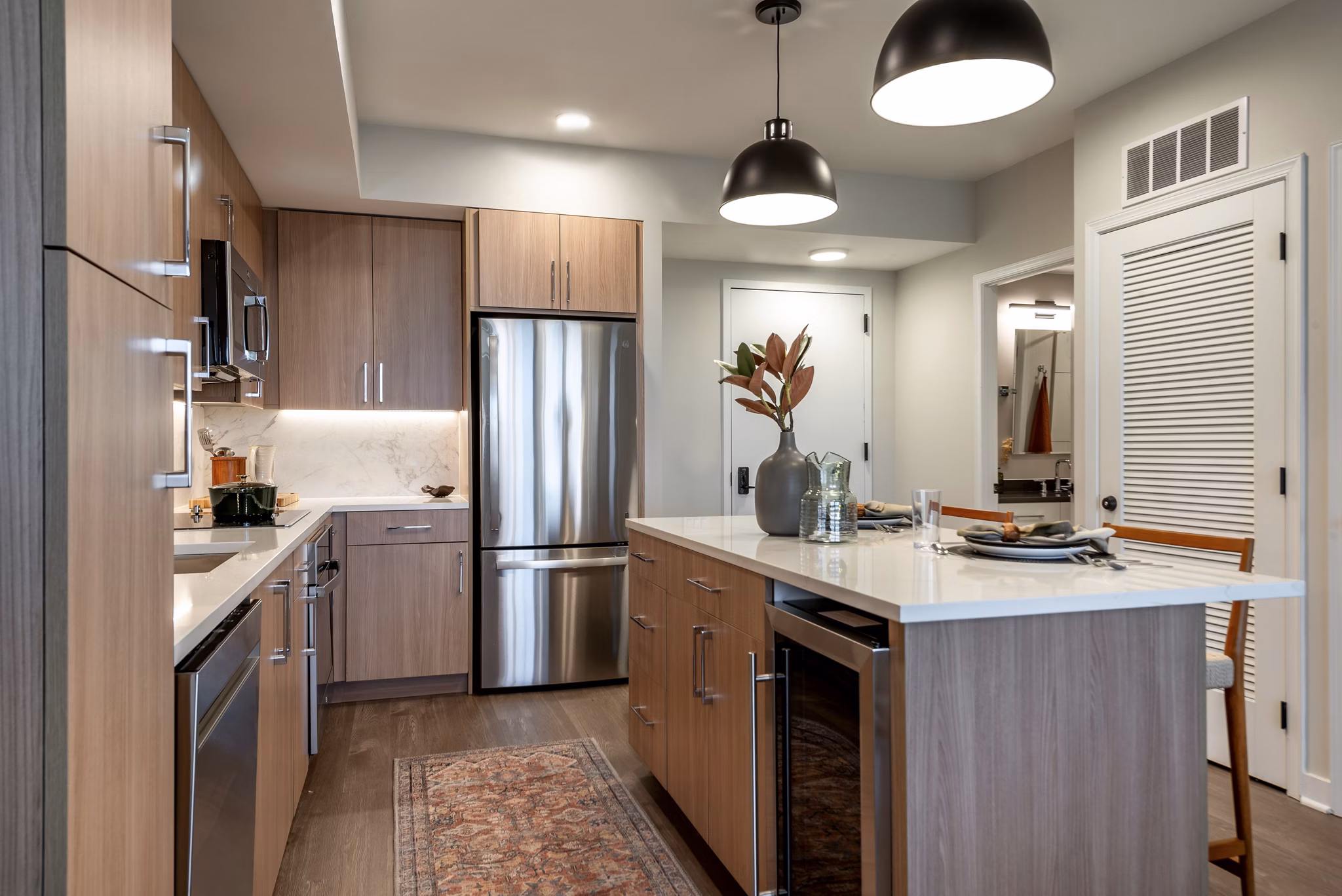 kitchen at Fitzroy Apartments