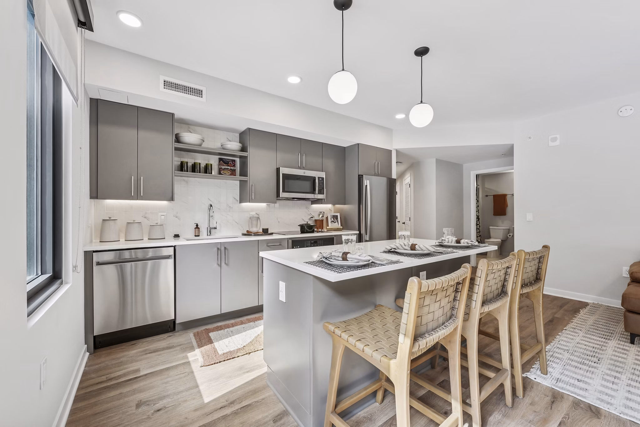 kitchen at Fitzroy Apartments