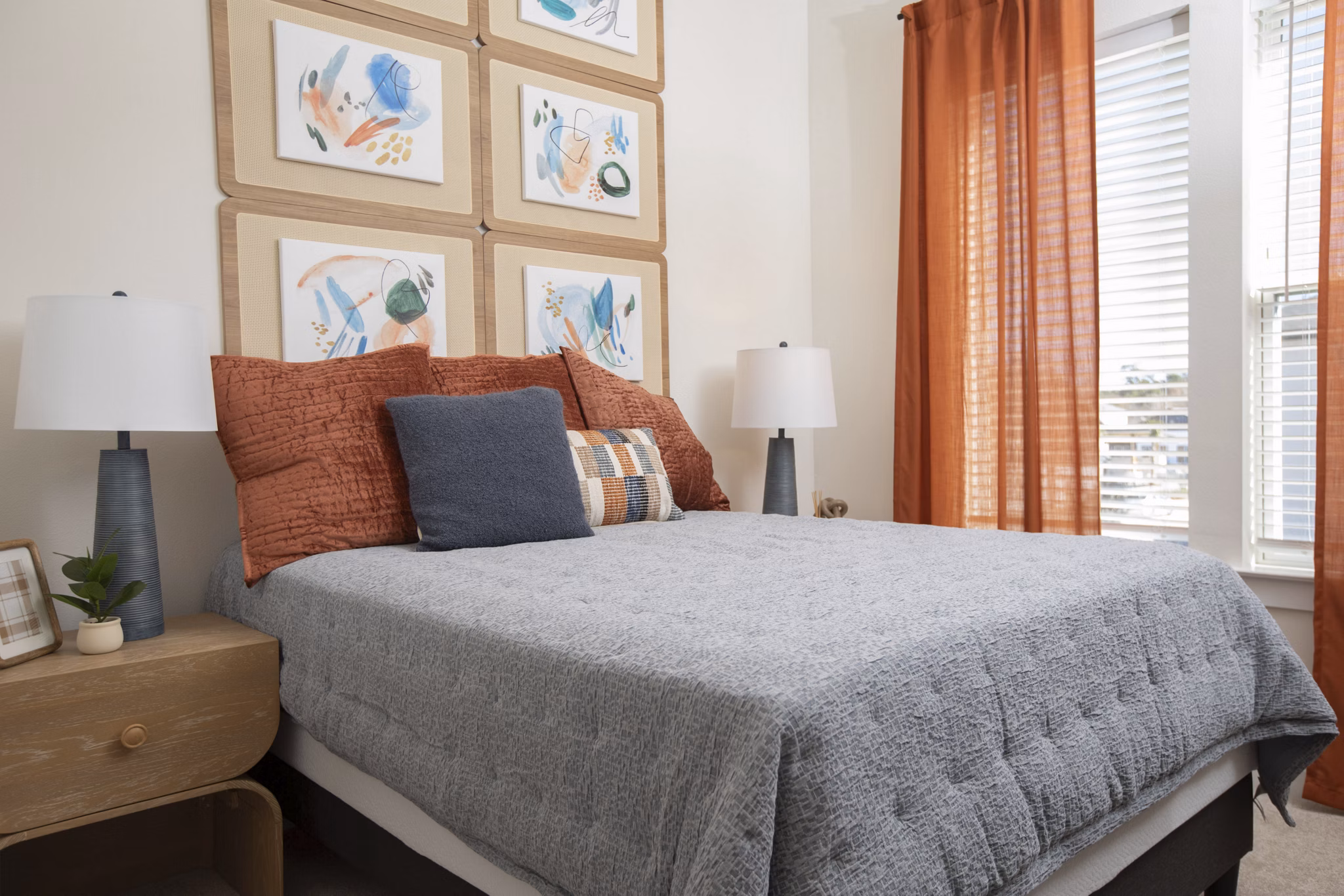 bedroom at Oasis at Woodland Apartments