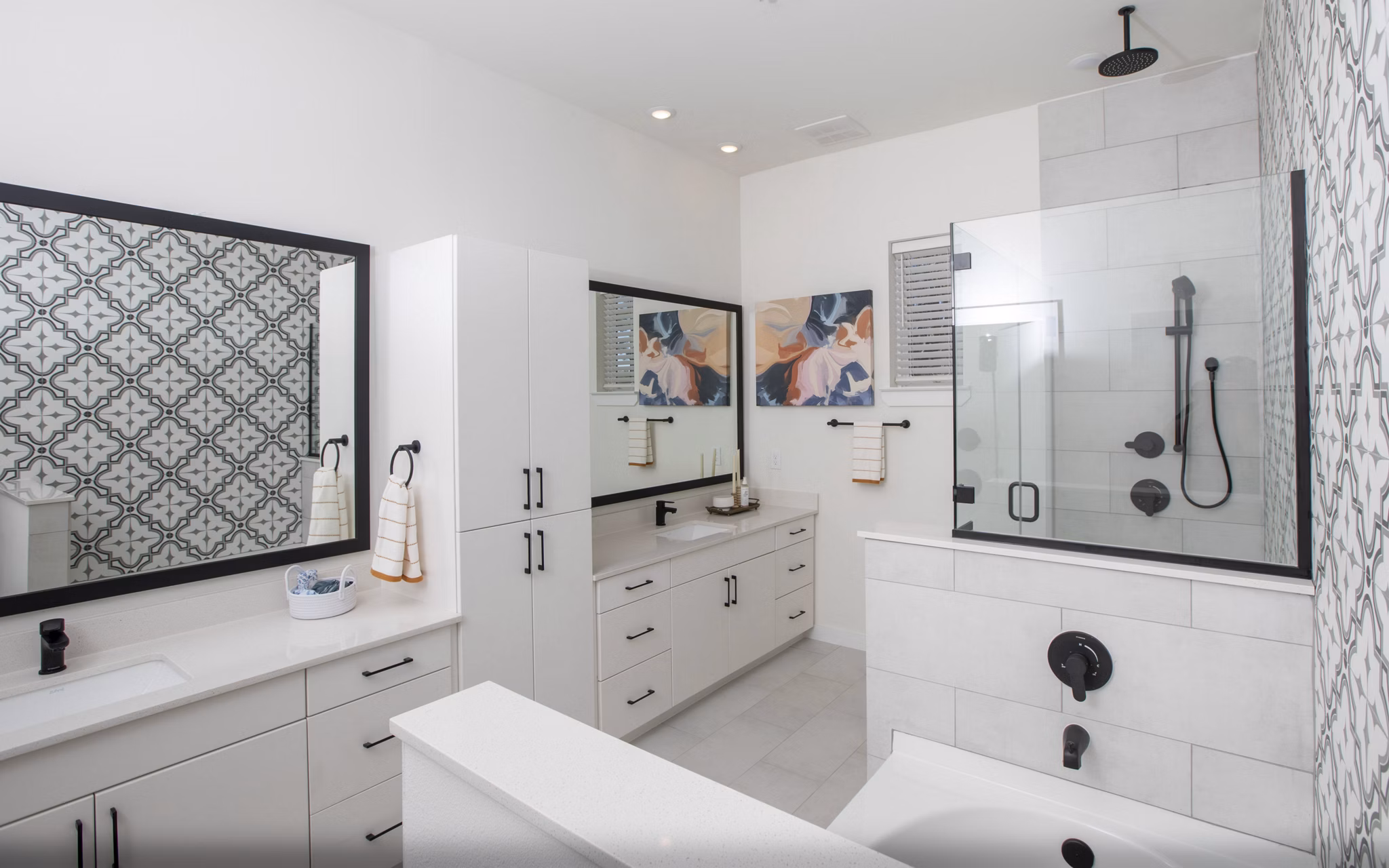 bathroom at Oasis at Woodland Apartments