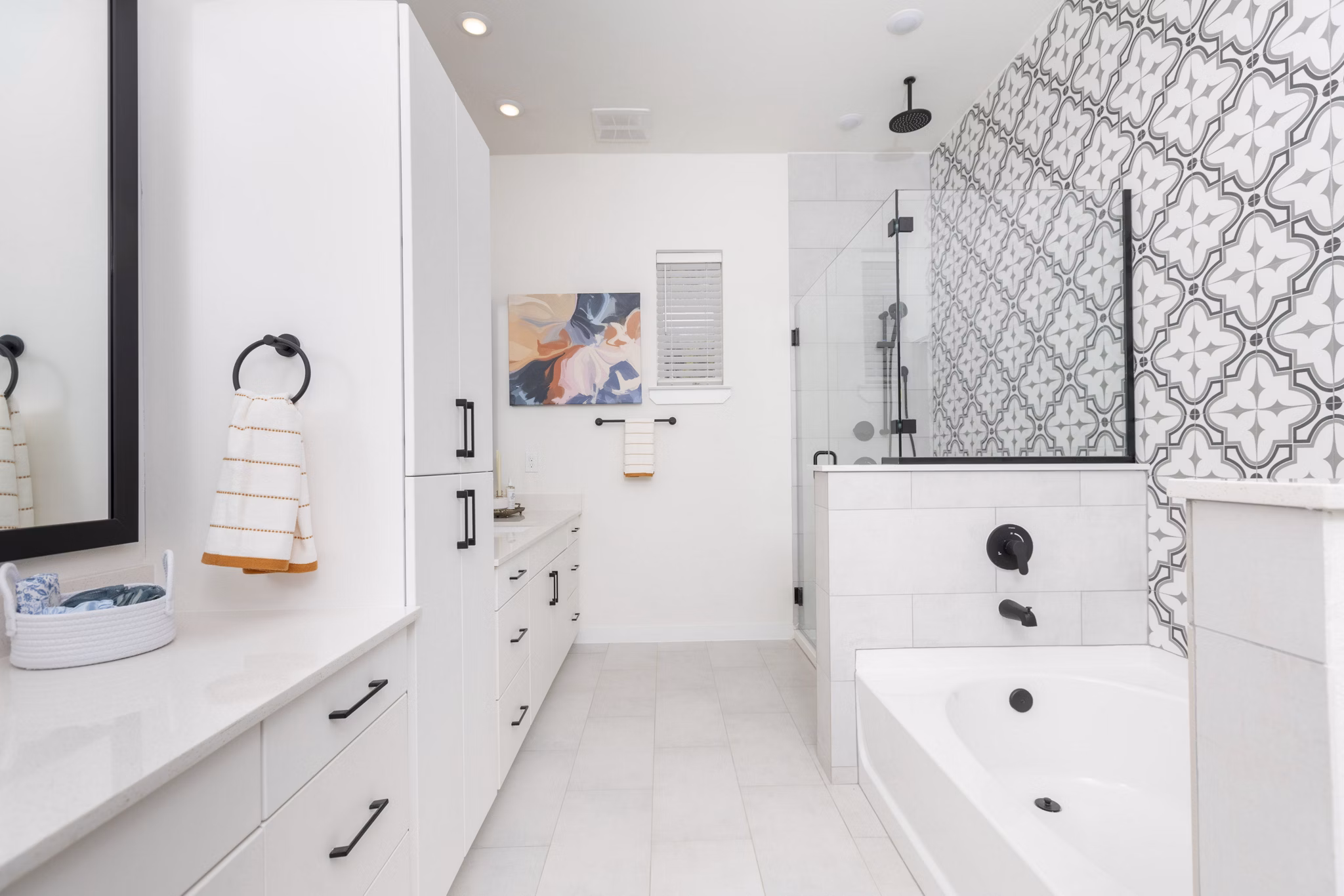 bathroom at Oasis at Woodland Apartments