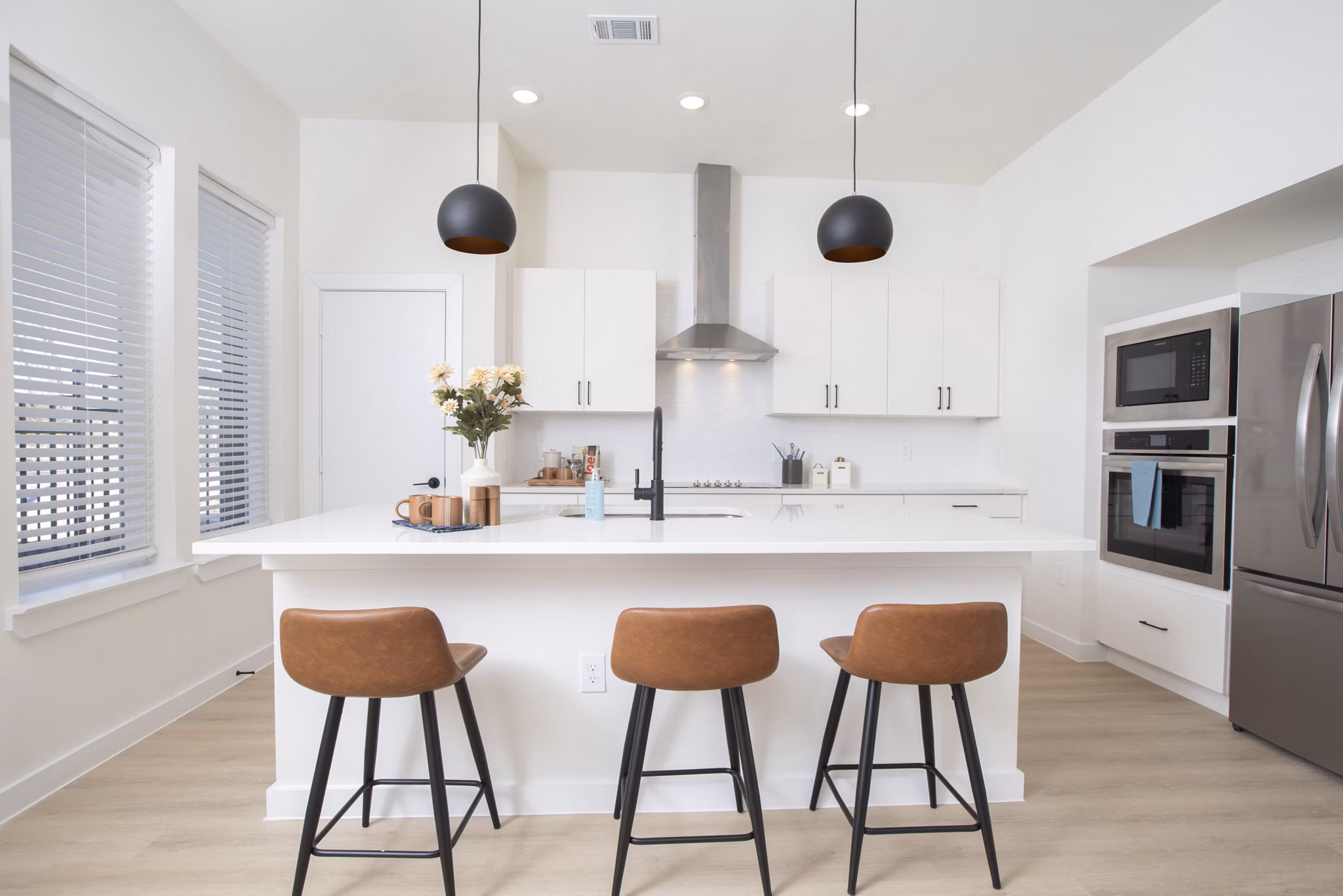 kitchen at Oasis at Woodland Apartments
