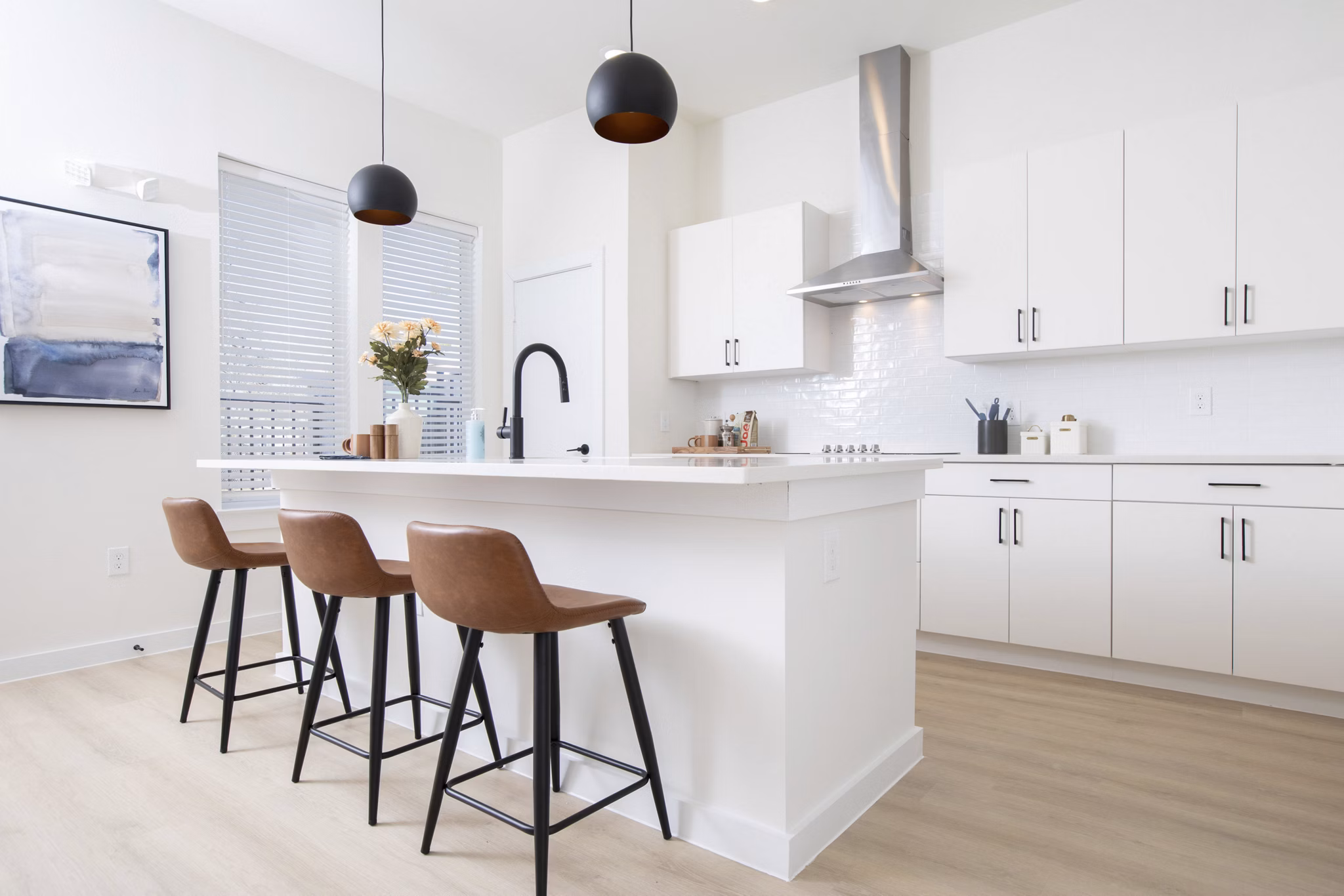 kitchen at Oasis at Woodland Apartments