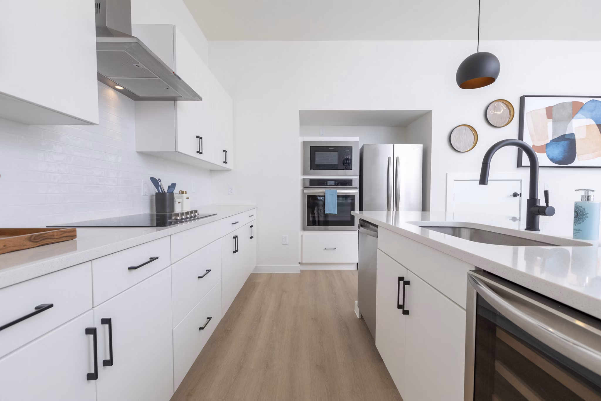 kitchen at Oasis at Woodland Apartments