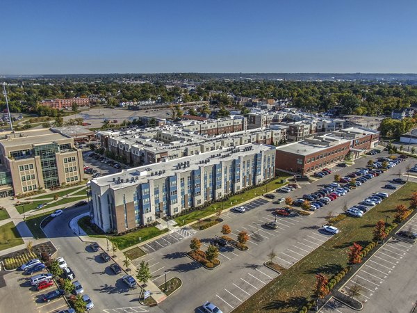 exterior at University Station Apartments 
