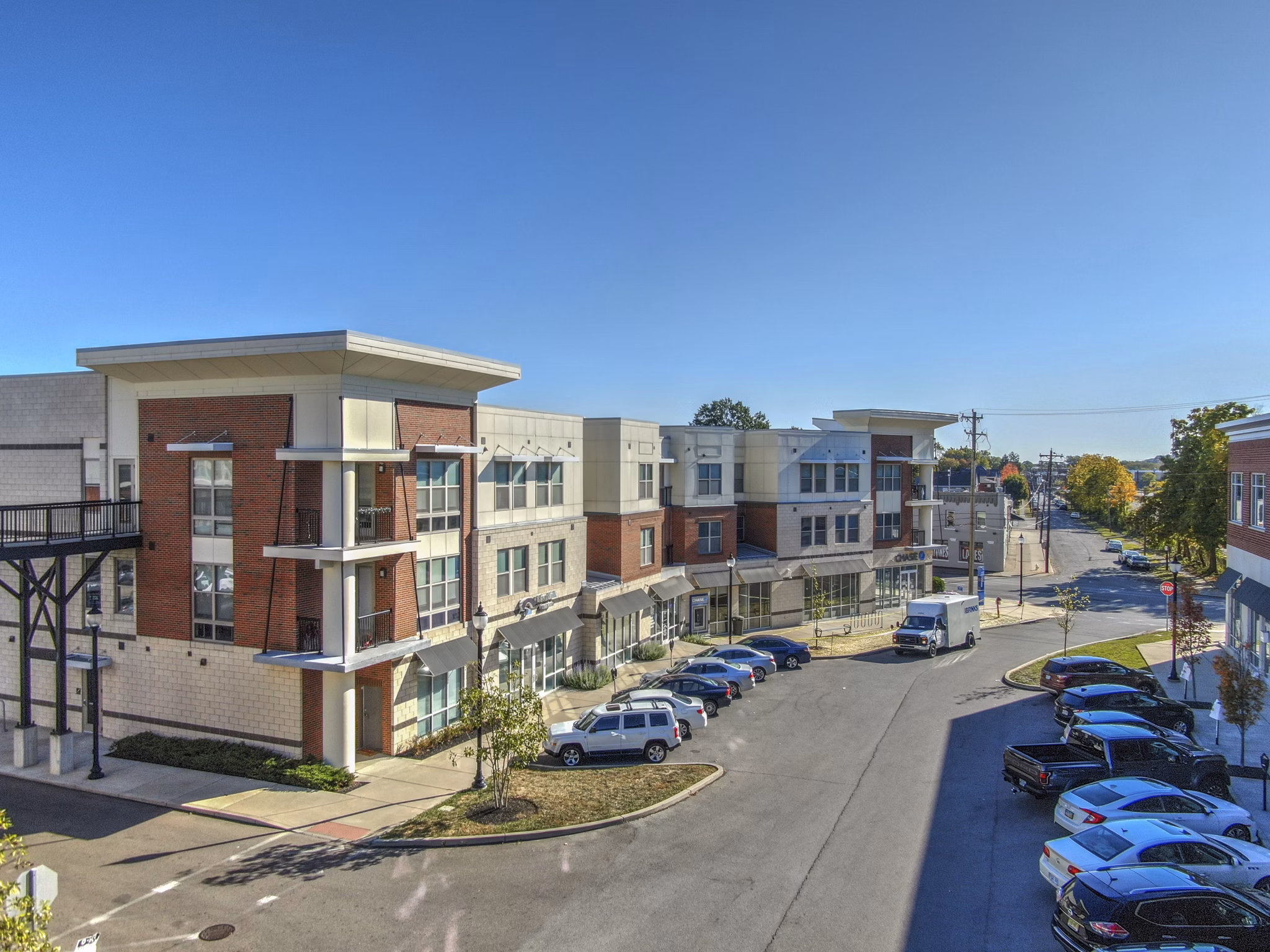 exterior at University Station Apartments 