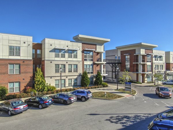 exterior at University Station Apartments 