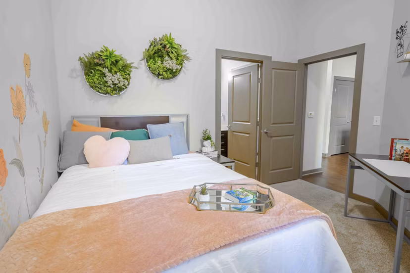 bedroom at University Station Apartments