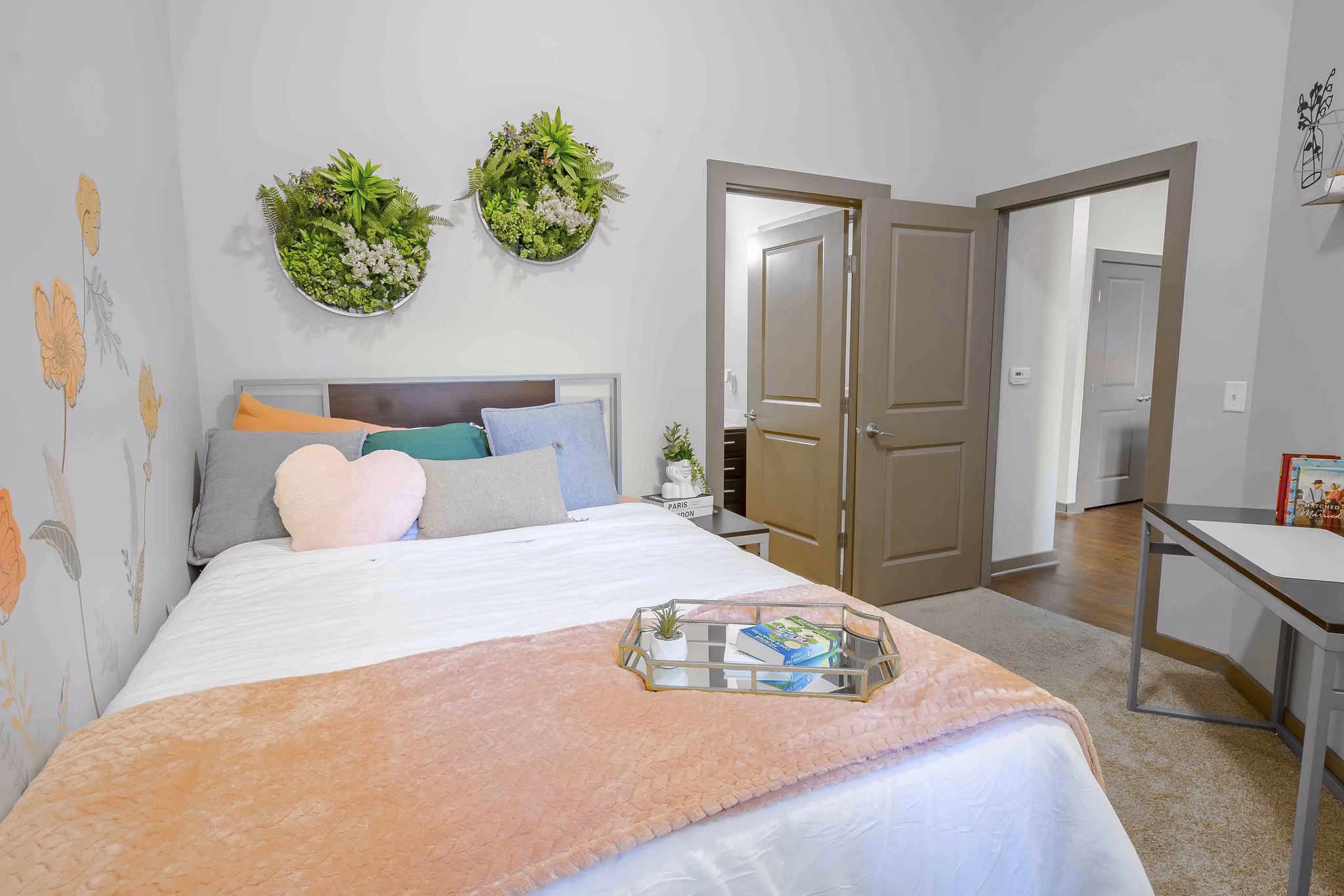 bedroom at University Station Apartments
