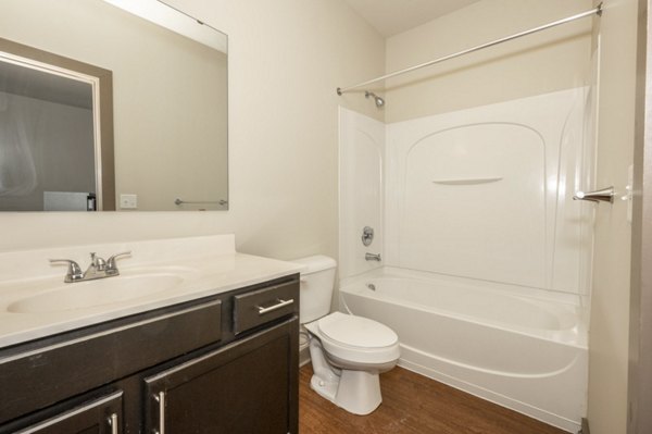 bathroom at University Station Apartments 