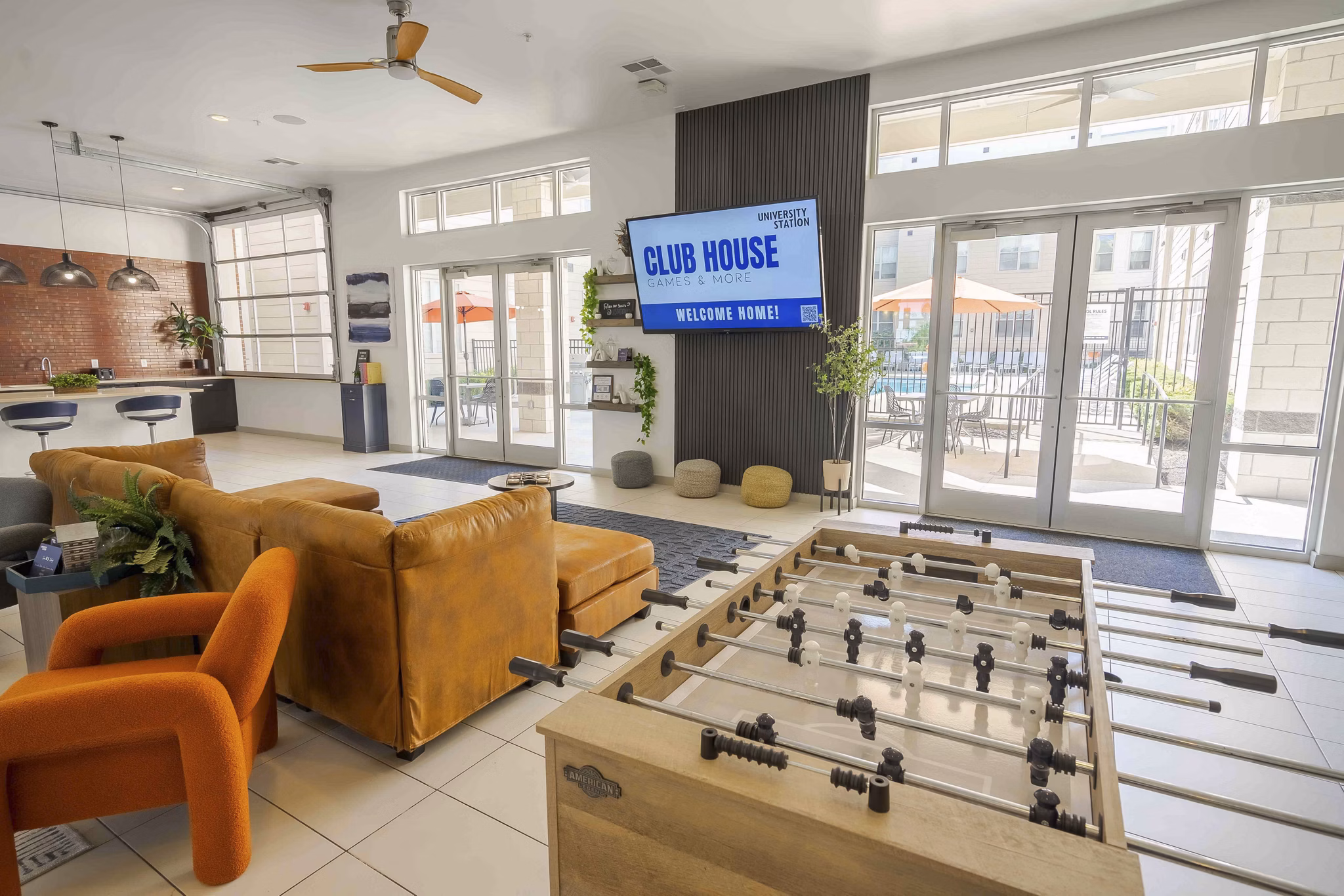 clubhouse at University Station Apartments