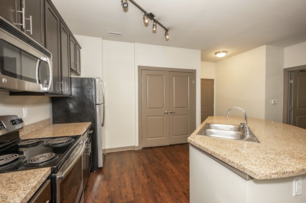 kitchen at University Station Apartments 