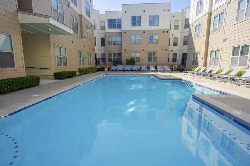 pool at University Station Apartments