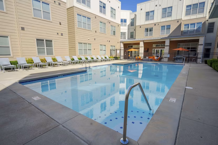 pool at University Station Apartments
