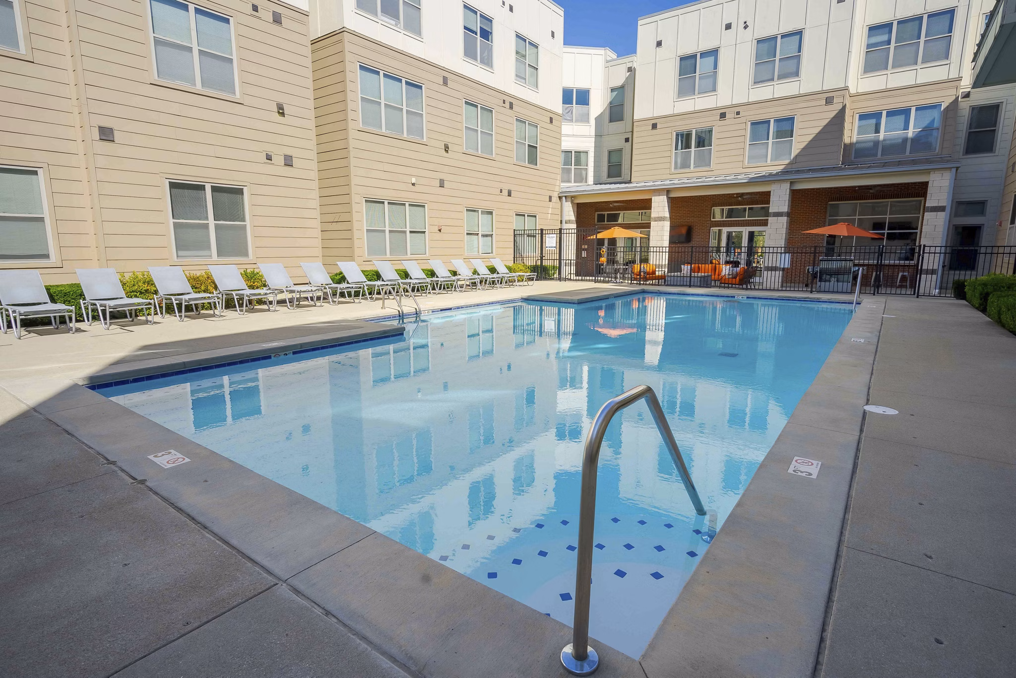 pool at University Station Apartments