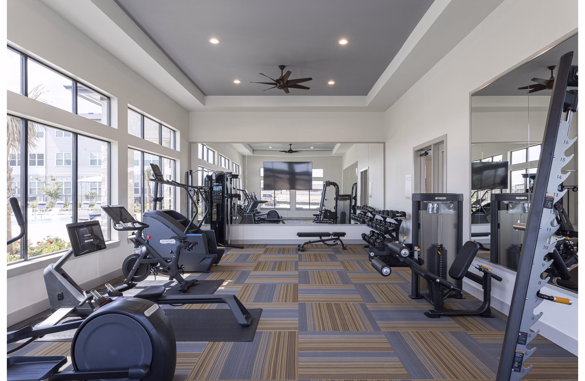 fitness center at Prose Decker Lake Apartments