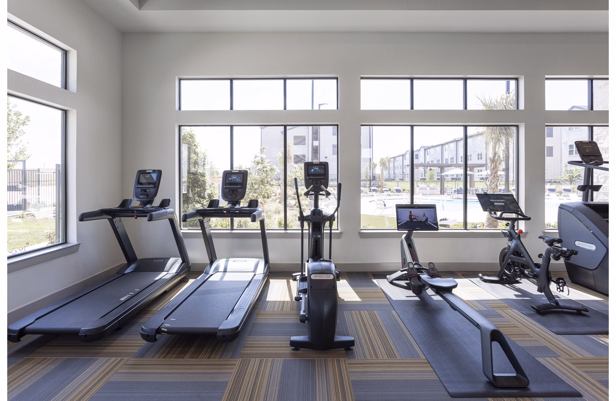 fitness center at Prose Decker Lake Apartments
