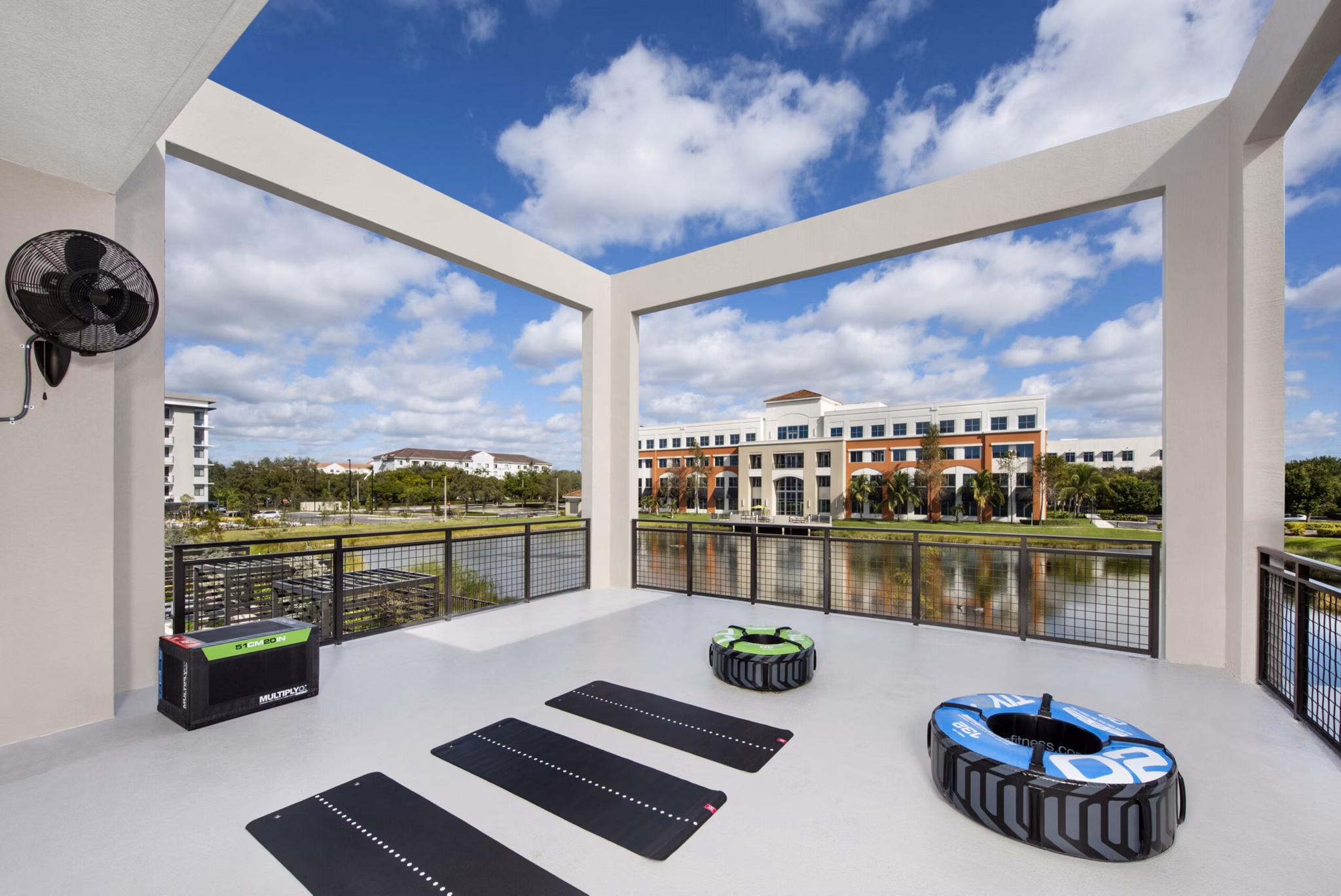 fitness center at Solena Miramar Apartments