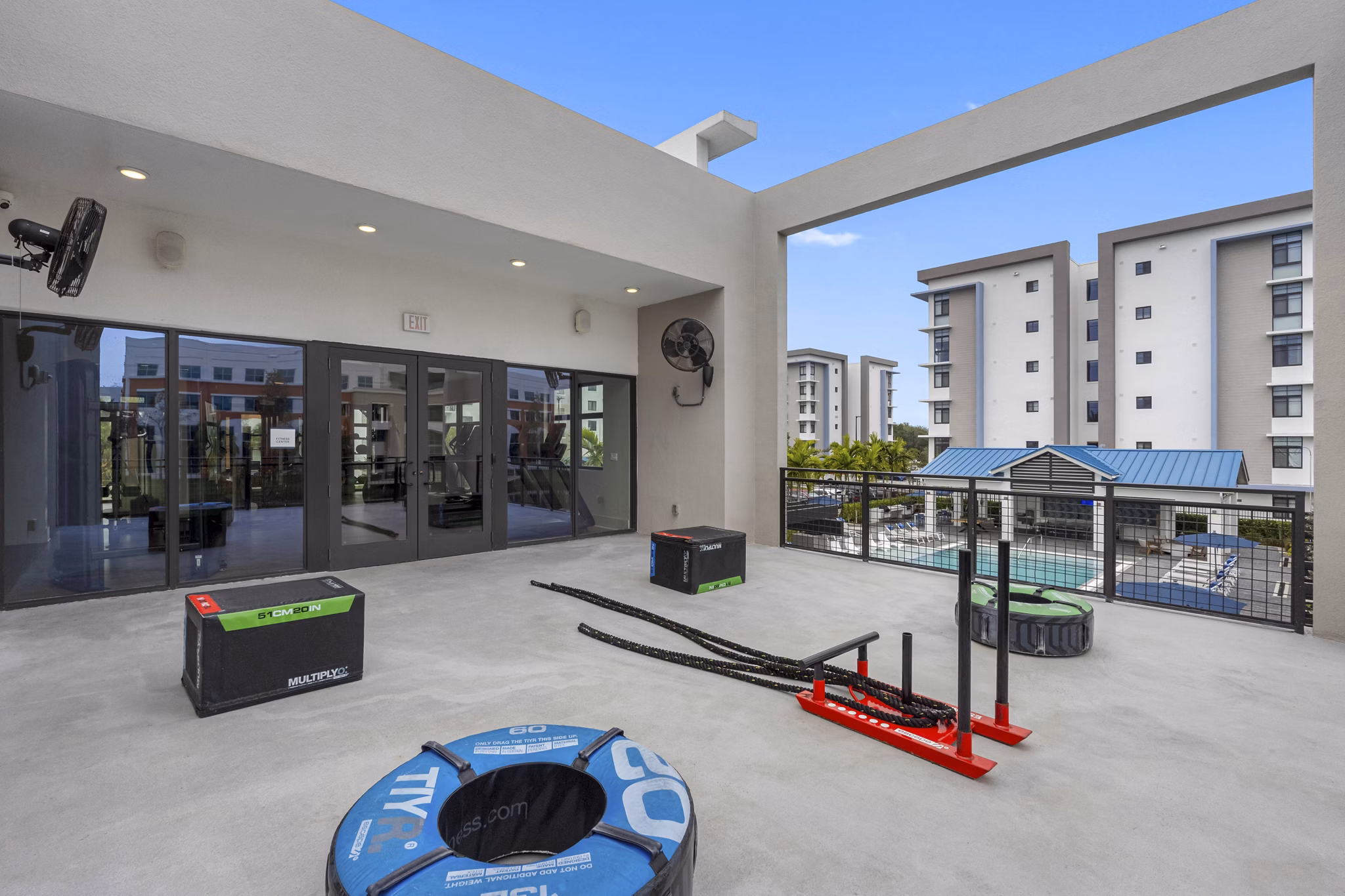 fitness center at Solena Miramar Apartments 