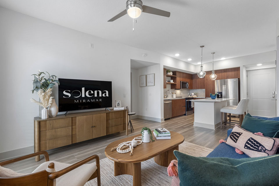 living room at Solena Miramar Apartments 