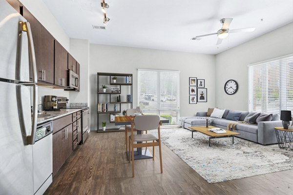 kitchen at Main & Stone Apartments