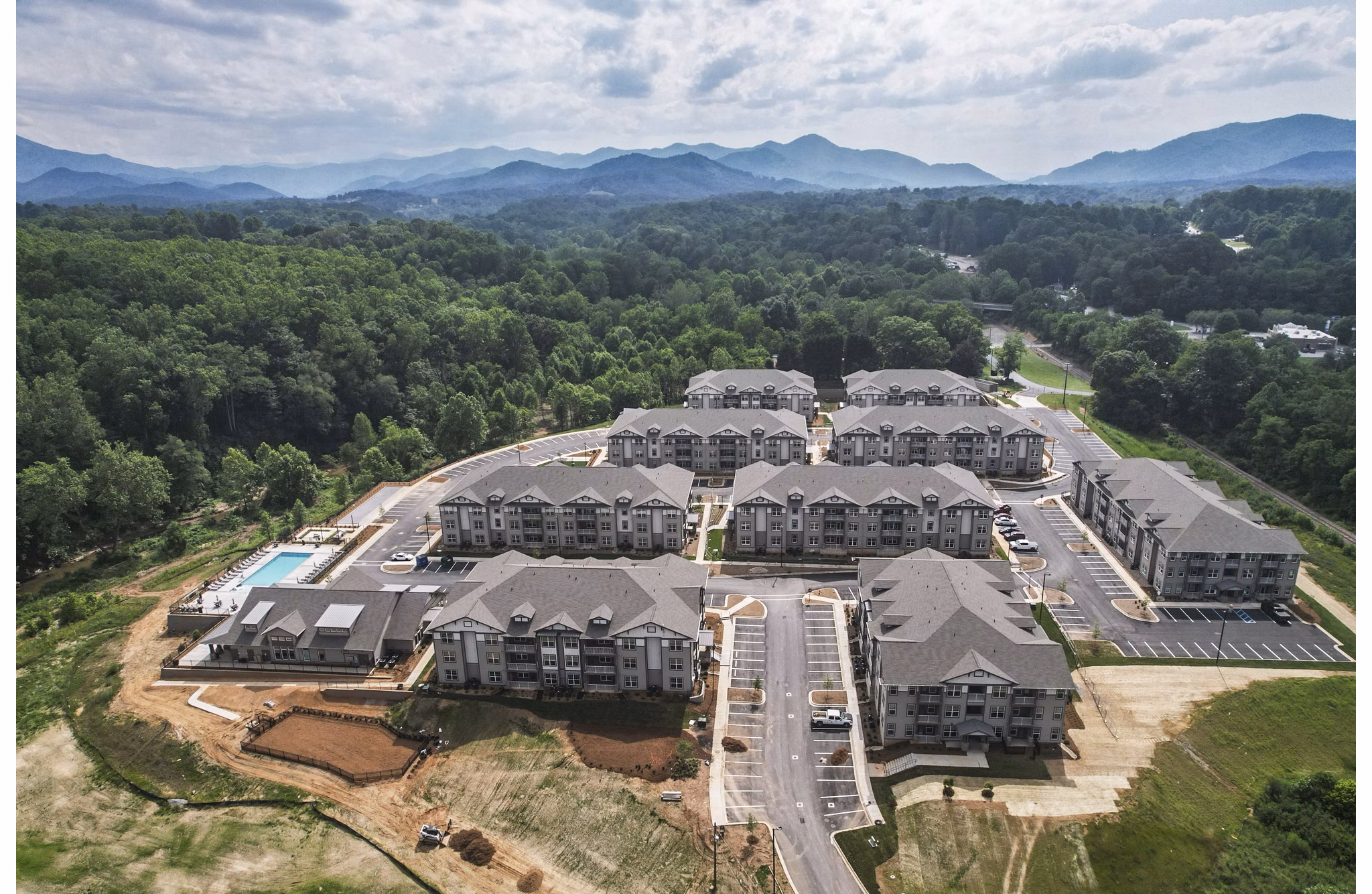 rendering at The Hominy Apartments