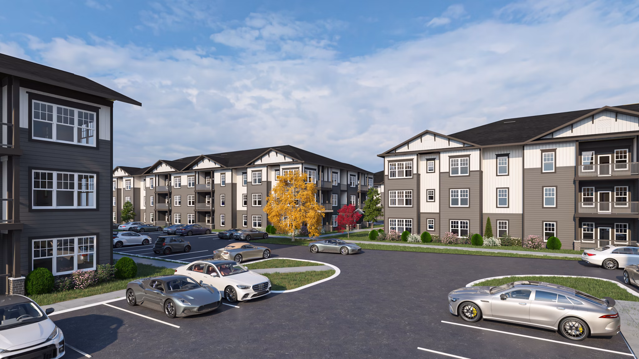 rendering at The Hominy Apartments