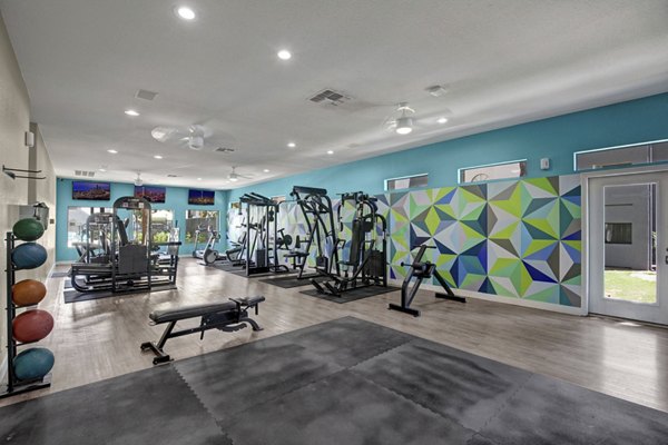 fitness center at Martinique Bay Apartments