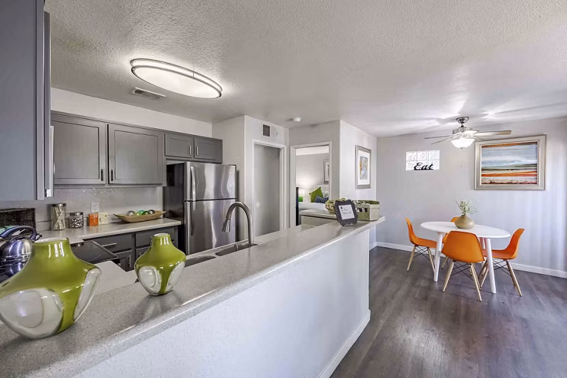kitchen at Martinique Bay Apartments