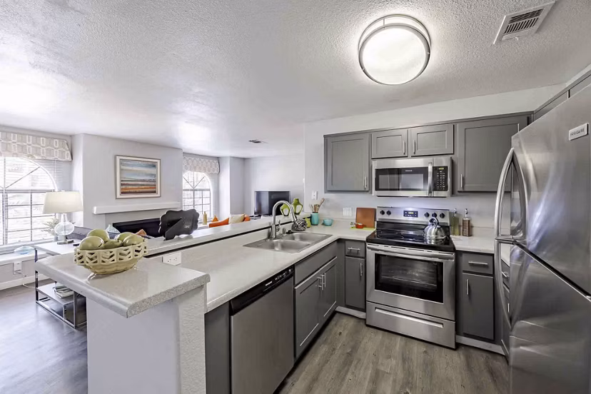 kitchen at Martinique Bay Apartments