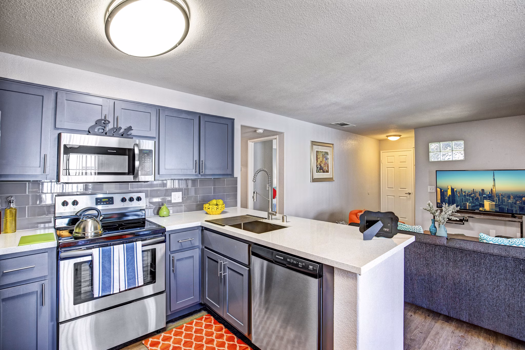 kitchen at Martinique Bay Apartments