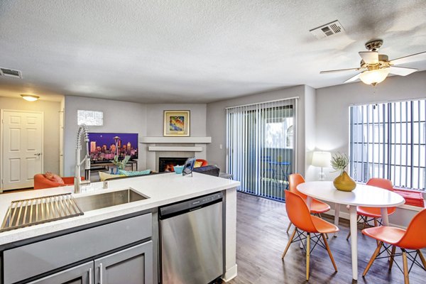 kitchen at Martinique Bay Apartments