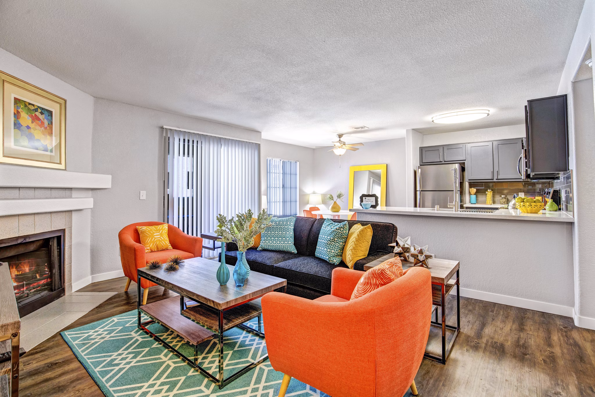 living room at Martinique Bay Apartments