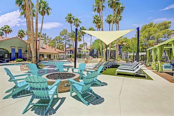 fire pit/patio at Martinique Bay Apartments