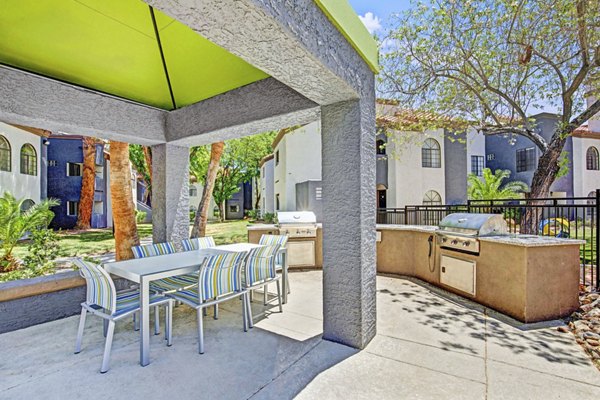 grill area/patio at Martinique Bay Apartments