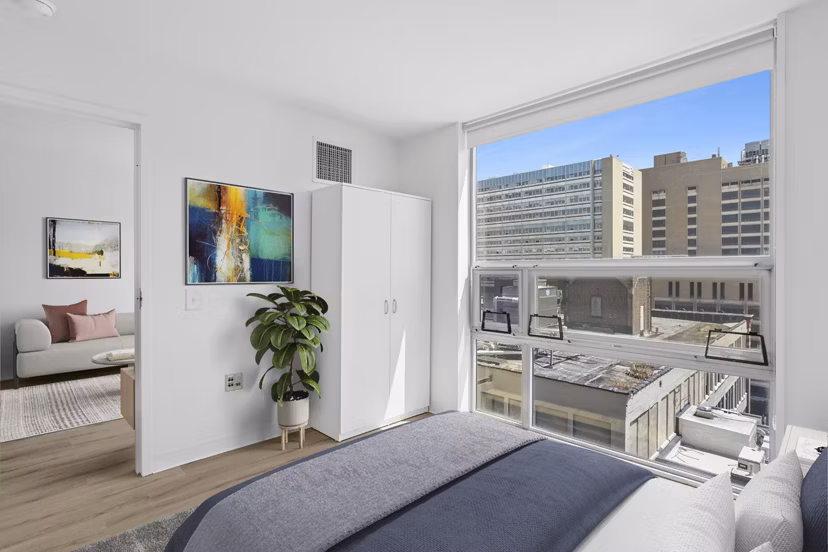 bedroom at The Katharine Apartments 