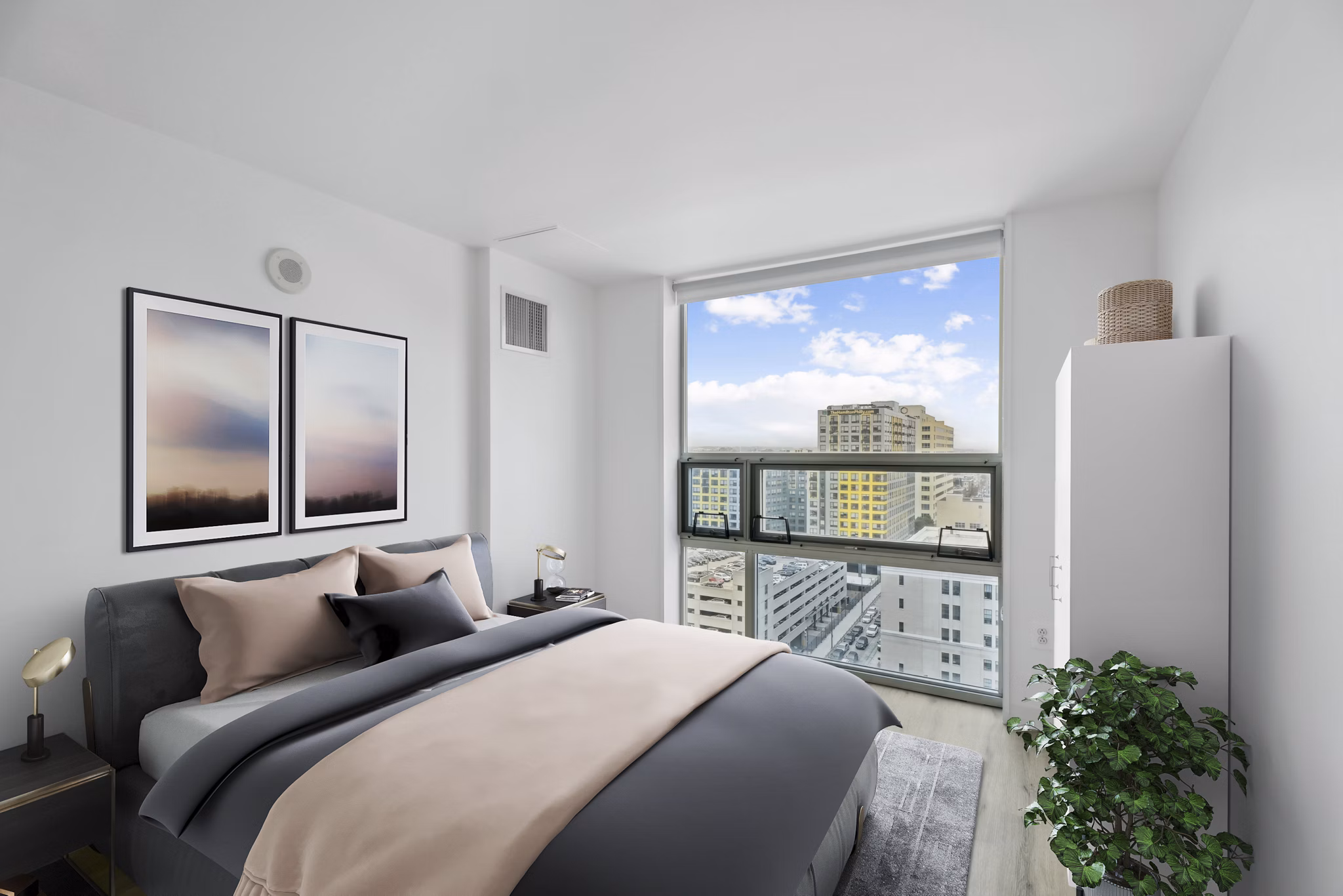 bedroom at The Katharine Apartments 