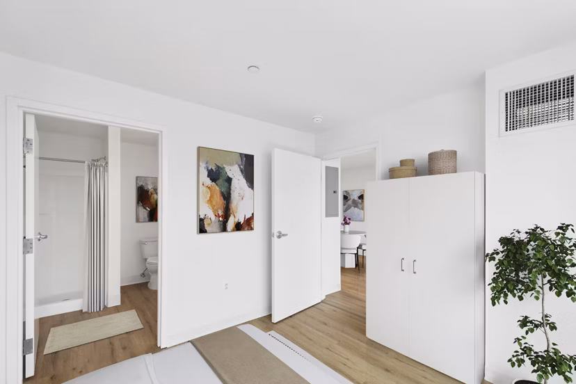 bedroom at The Katharine Apartments 