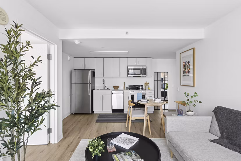 kitchen at The Katharine Apartments 
