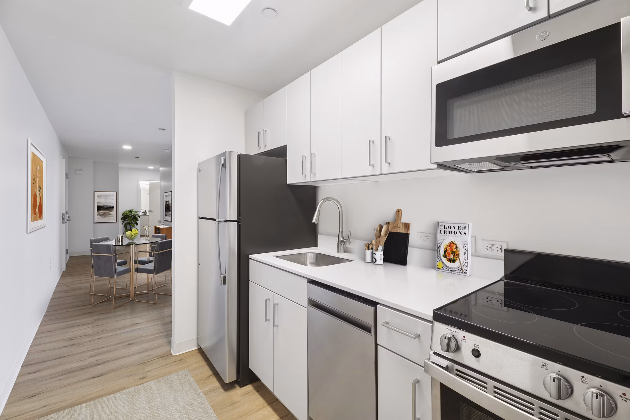 kitchen at The Katharine Apartments 