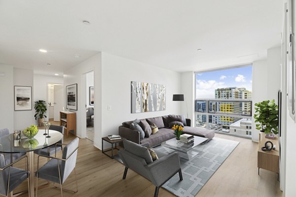 living room at The Katharine Apartments