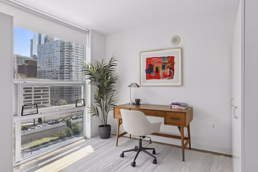 living room at The Katharine Apartments 