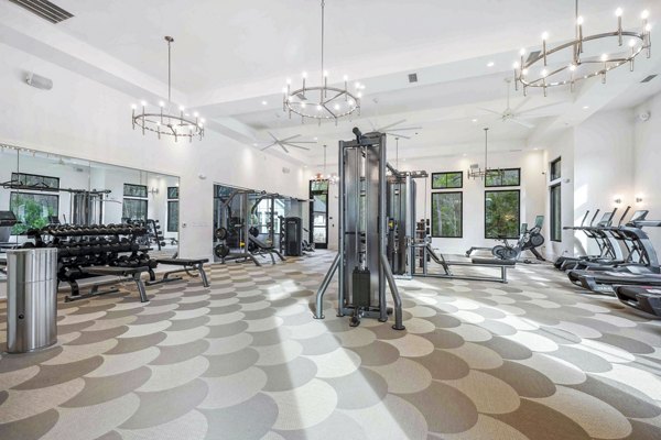 fitness center at Selene at Sayebrook Apartments