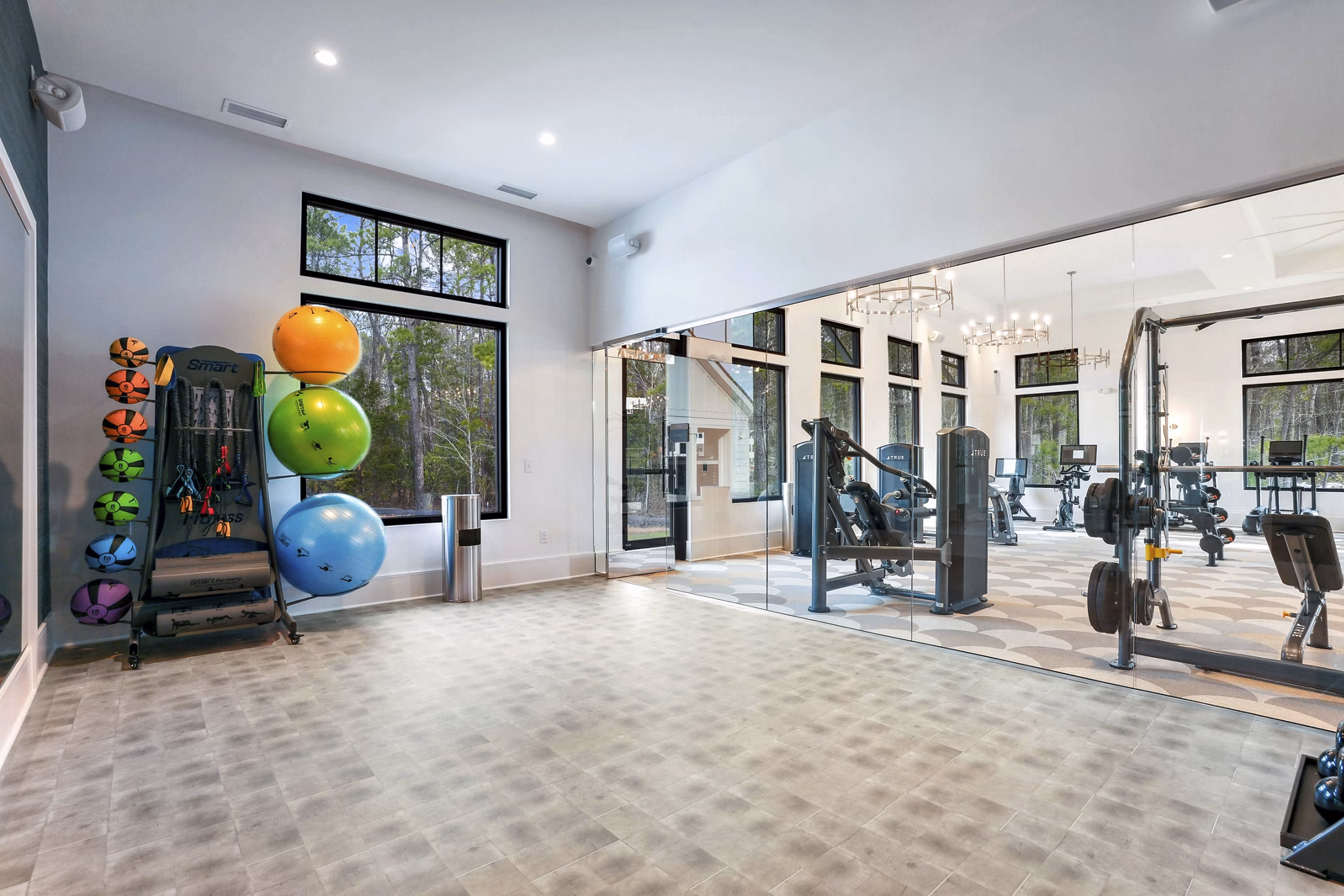 fitness center at Selene at Sayebrook Apartments