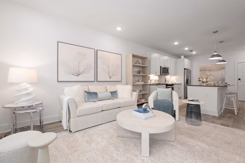 living room at Selene at Sayebrook Apartments