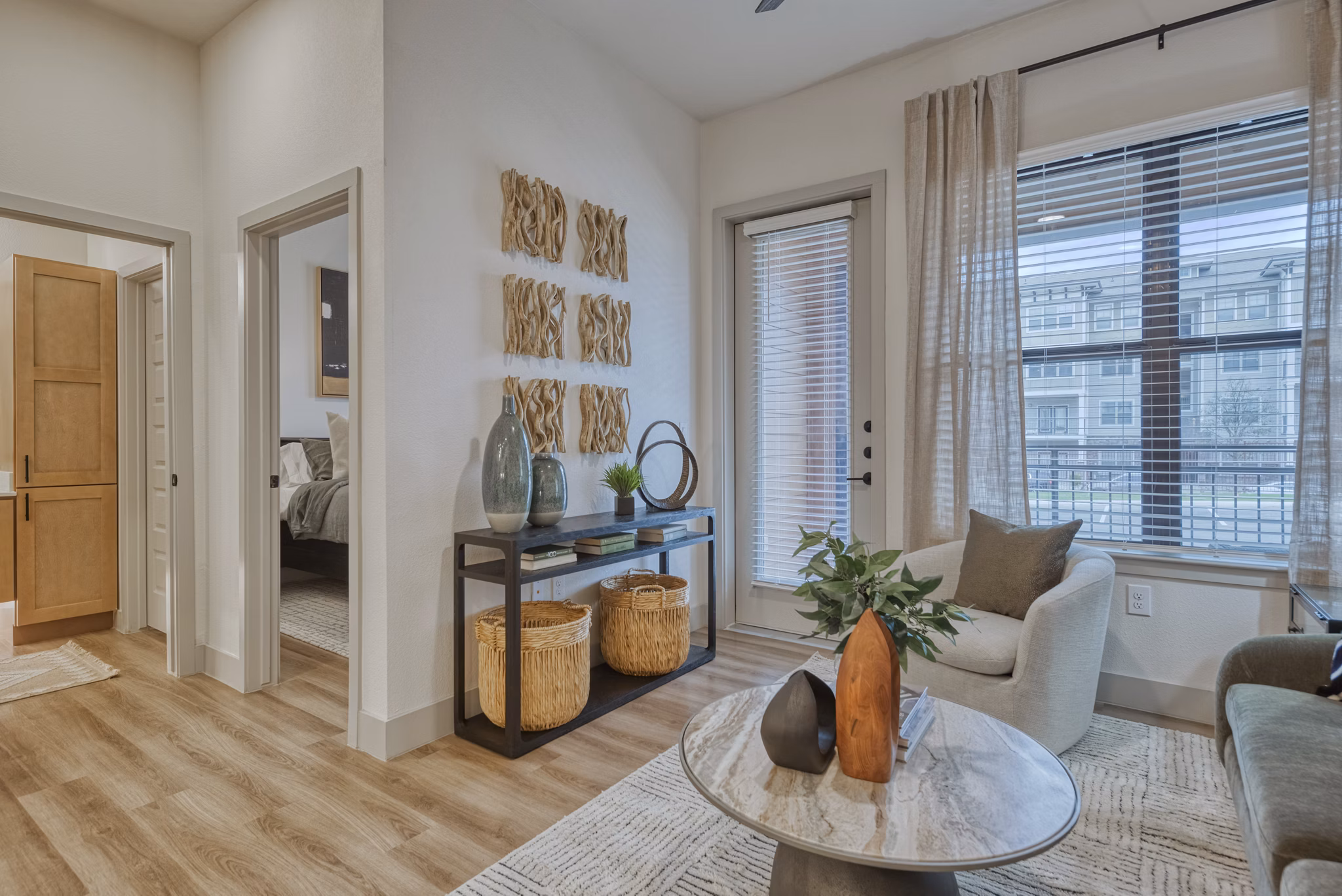 living room at Tacara at Steubing Heights Apartments