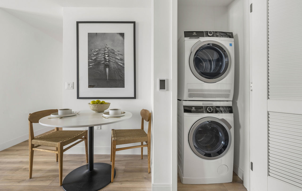 Laundry room at Verra