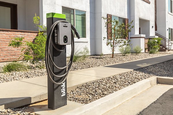 car charging station at Marlowe Peoria Place Apartments